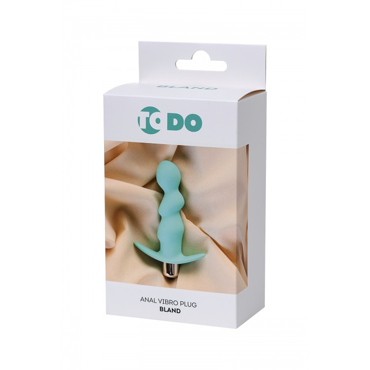 ToDo by Toyfa Bland anal vibratör, silikon, mavi, 12 cm, Ø 2,8 cm