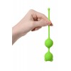 A-Toys by TOYFA Meeko Vajinal Topları, silikon, yeşil, 16,4 cm, Ø 2,7 cm