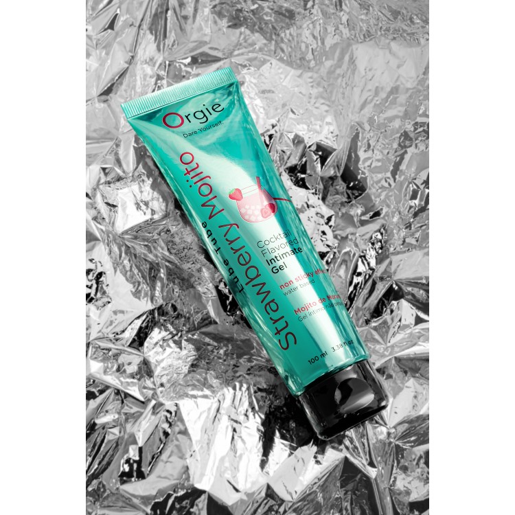 Orgie Lube Tube Cocktail Strawberry Mojito – Çilek Mojito Aromalı Kayganlaştırıcı Jel 100 ml