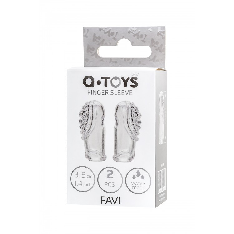 A-toys by TOYFA Favi Parmak Klıf seti, TPE, Şeffaf, 3,5 cm