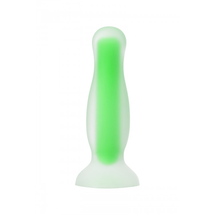 Beyond by Toyfa Mortimer Glow Karanlıkta Parlayan Anal Plug, Silikon, Şeffaf, 12,5 cm