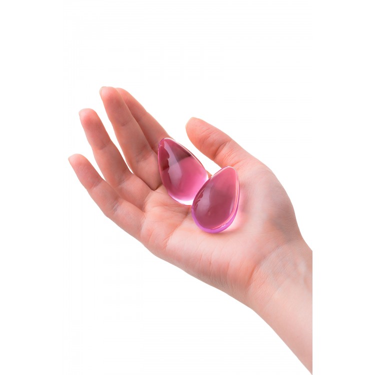 Sexus Glass Vajinal Topları, cam, pembe, Ø 2,7 cm