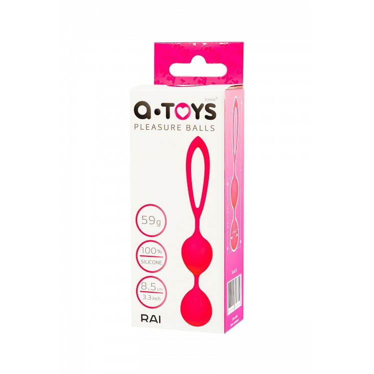A-Toys by TOYFA Rai Vajinal Topları, silikon, pembe, 17 cm