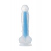Beyond by Toyfa  Steve Glow Gece Parlayan Dildo, Silikon, Şeffaf, 20 cm