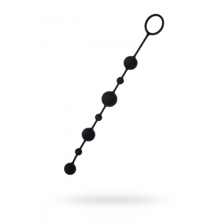 A-Toys by TOYFA Coron Anal Boncuk, silikon, siyah, 35,9cm