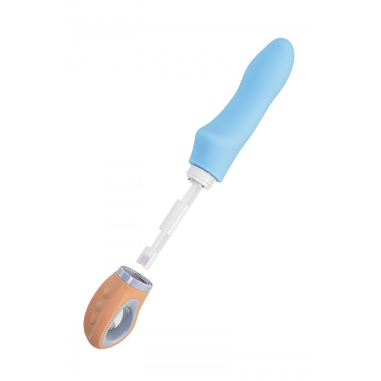 Flovetta BLUEBELL Silikon Vibratör, Mavi, 18.5 cm