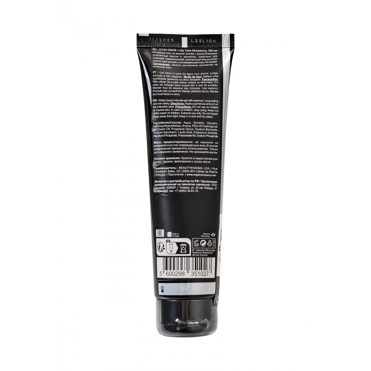 Orgie Lube Tube Strawberry – Çilek Aromalı Kayganlaştırıcı Jel 100 ml