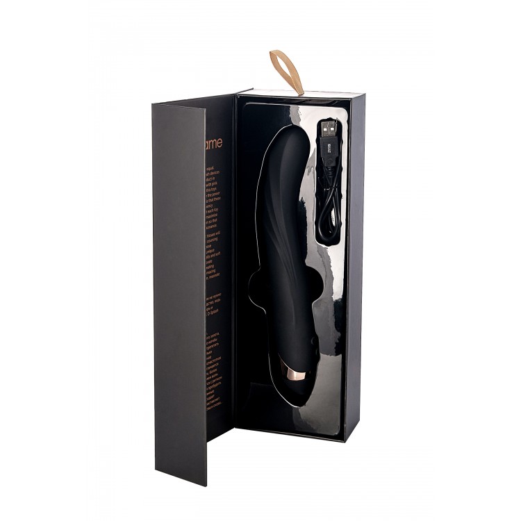 WANAME D-SPLASH Tornado Vibratör, Silikon, Siyah, 25 cm