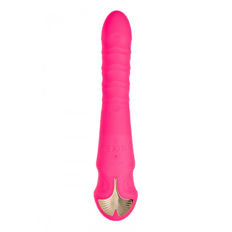 Vakum uyarımlı vibratör-pulsatör JOS COTOX, silikon, pembe, 23 cm