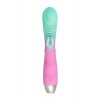 Flovetta ORCHID Klitoral Uyarıcılı G Noktası Vibratörü, Silikon, Nane Pembesi, 21 cm