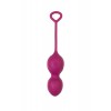 Vaginal balls L'Eroina Moussy, silicone, burgundy, 17 cm