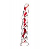 Gerçekçi olmayan yapay penis Sexus Glass, cam, transparan, 18 cm