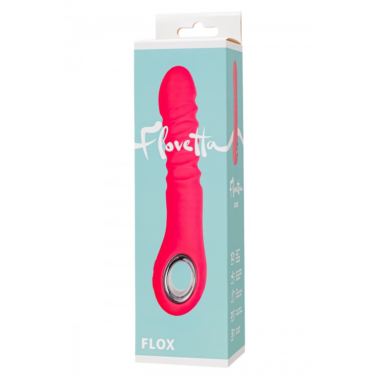 Flovetta by Toyfa YUKARI ve AŞAĞI işlevli stimülatör  Flox, silikon, mercan, 21,5 cm