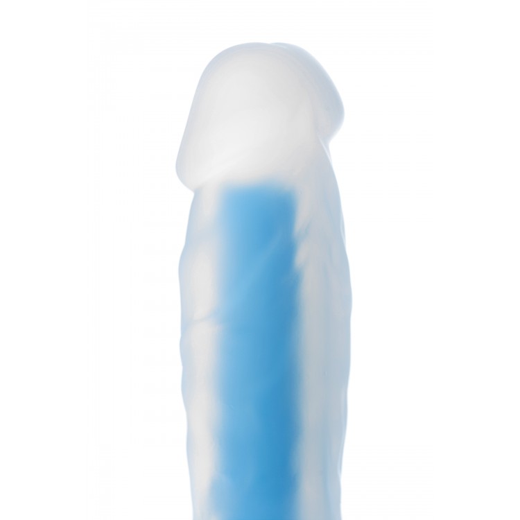 Beyond by Toyfa  Steve Glow Gece Parlayan Dildo, Silikon, Şeffaf, 20 cm