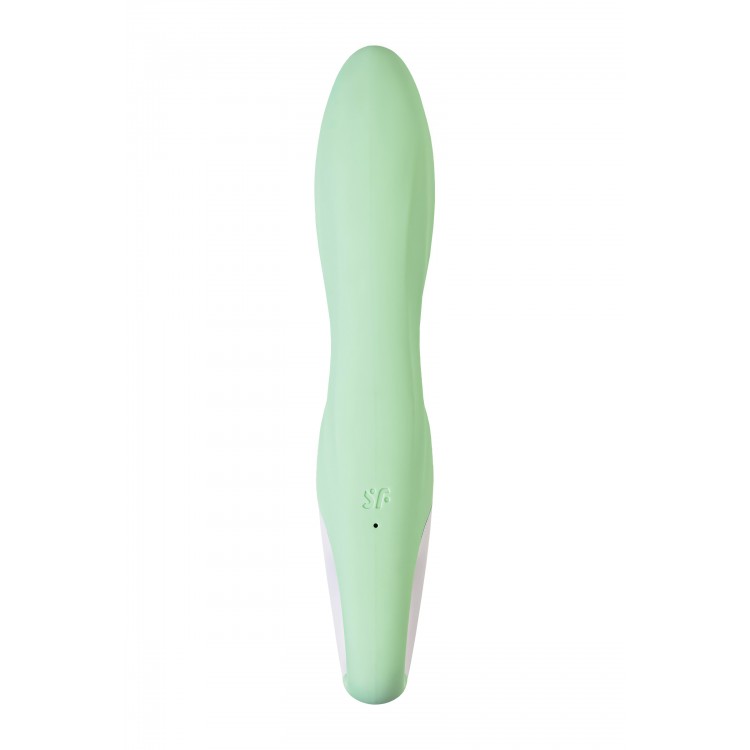 Satisfyer Air Pump Banny 5 Anal Vibratör, Silikon, yeşil, 15 cm - Eroshop erotik sex shop