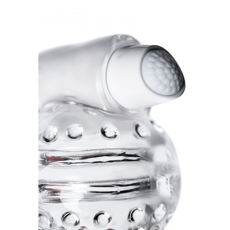 Lingam by TOYFA Masturbator ,Shakti, TPE, Şeffaf, 9 cm