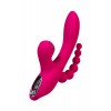 JOS TRIPLING  3'ü 1 Arada Vibratör, Silikon, Pembe, 21 cm