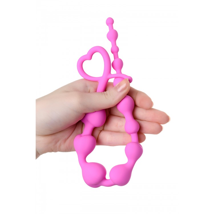 ToDo by Toyfa Long Sweety anal Zinciri, silikon, pembe, 34 cm, Ø 2,7 cm