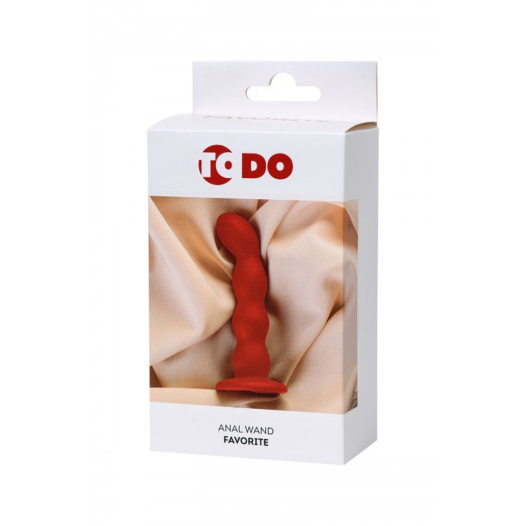 ToDo by Toyfa Favorite Anal Plug, Silikon, Kırmızı, 13 cm, Ø 2,8 cm ToDo by Toyfa Favorite Anal Plug, Silikon, Kırmızı, 13 cm, Ø 2,8 cm