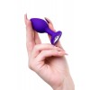 ToDo by Toyfa Diamond Heart Anal Plug, Silikon, mor, 7 cm, Ø 2 cm, 18 g