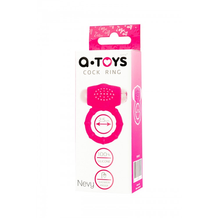 A-Toys by TOYFA Nevy Penis  Halkası, silikon, pembe, Ø 2,5 cm