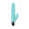 Flovetta by Toyfa Flax Klitoral Stimülasyonlu  Vibratörü, silikon, cam göbeği, 17,5 cm
