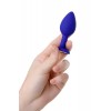 ToDo by Toyfa Brilliant anal kılıf, silikon, mavi, beyaz kristalli 7 cm, Ø 2,8 cm, 26 g