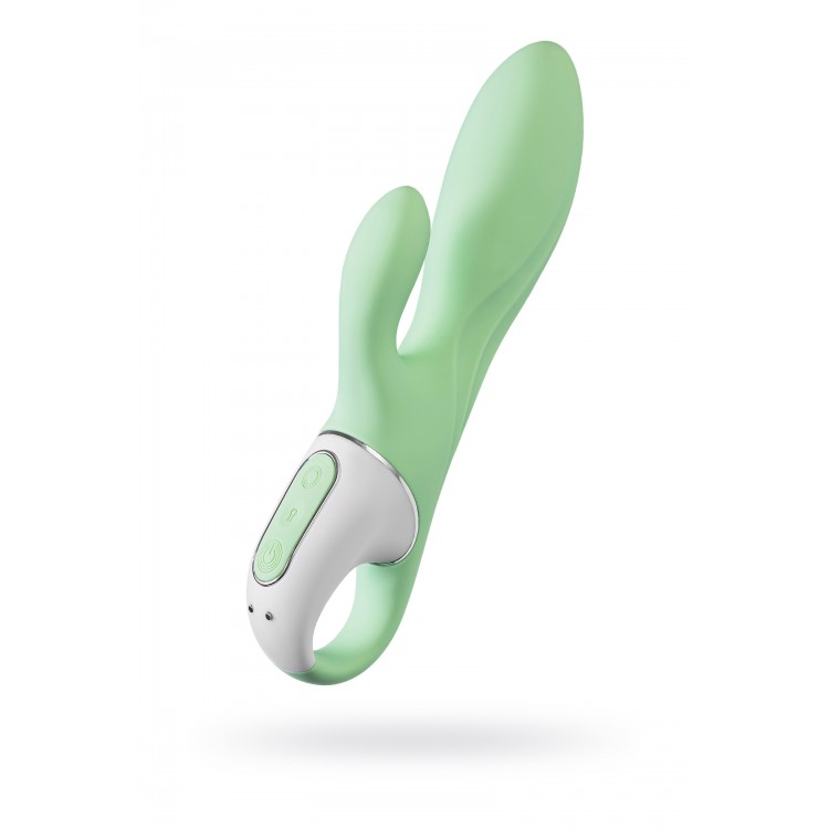 Satisfyer Air Pump Banny 5 Anal Vibratör, Silikon, yeşil, 15 cm - Eroshop erotik sex shop