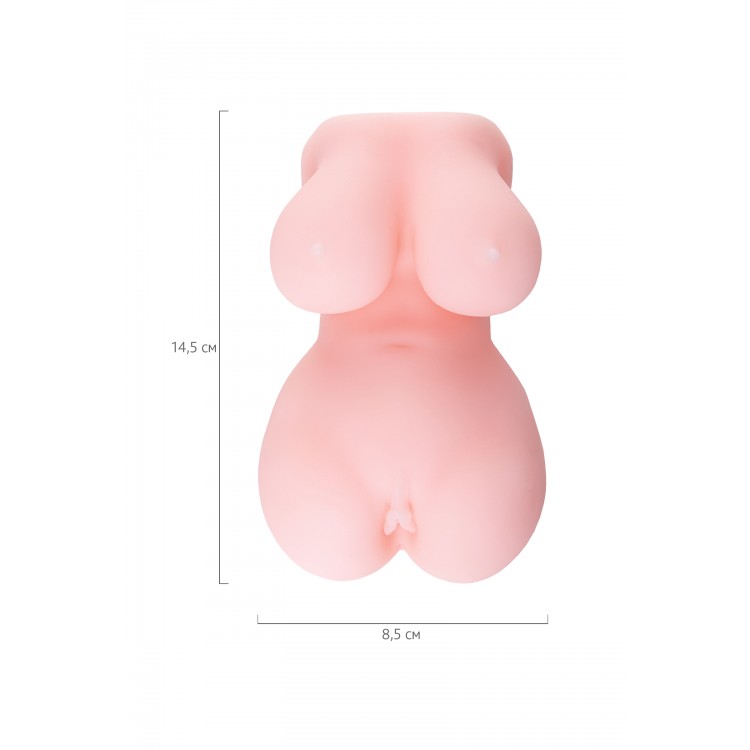 Masturbator gerçekçi TOYFA Juicy Pussy Babycakes, TPE, çıplak, 14,5 cm