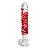 Gerçekçi olmayan yapay penis Sexus Glass, cam, transparan, 16 cm
