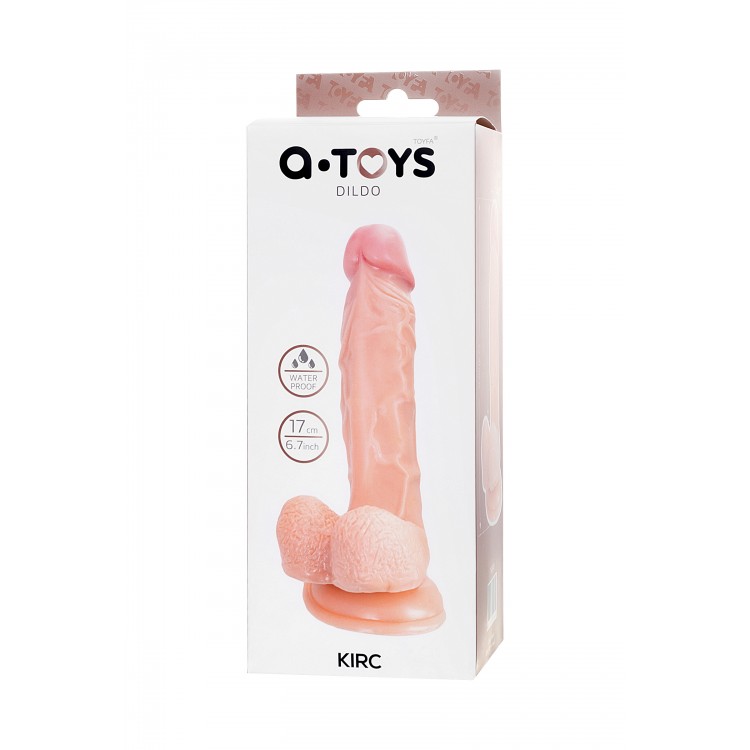 A-Toys by TOYFA Gerçekçi Dildo Kirc, TPE, çıplak, 17 cm