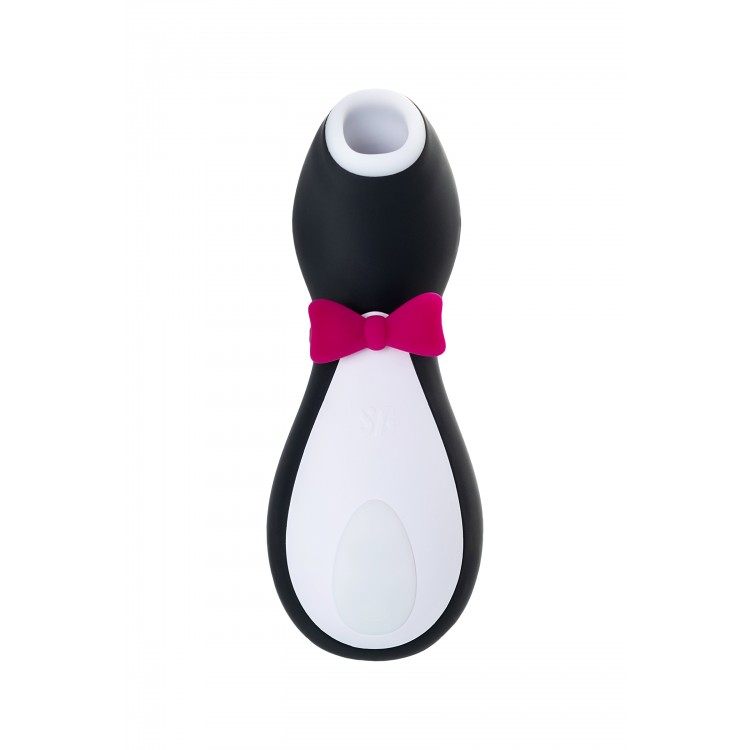 Satisfyer Penguin Vakum Dalgası Klitoris Vibratörü, silikon, siyah, 11,5 cm