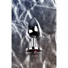 Metal by TOYFA Anal Plug, Metal, gümüş, kırmızı kristalli, 8 cm, Ø 3,4 cm, 85 g
