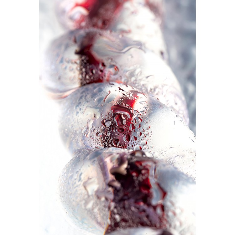 Gerçekçi olmayan yapay penis Sexus Glass, cam, transparan, 18 cm