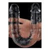 Çift Taraflı Şeffaf Realistik Dildo – Esnek Jelly Malzeme, 44,5 cm