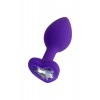 ToDo by Toyfa Diamond Heart Anal Plug, Silikon, mor, 7 cm, Ø 2 cm, 18 g