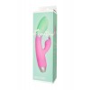 Flovetta ORCHID Klitoral Uyarıcılı G Noktası Vibratörü, Silikon, Nane Pembesi, 21 cm
