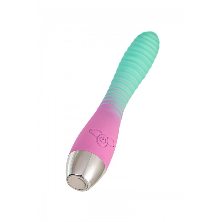 Flovetta AZALIA Kavisli Başlıklı Vibratör, Silikon, Nane Pembesi, 20.5 cm