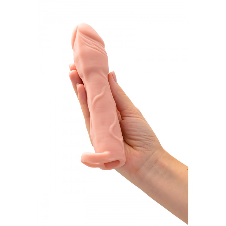 XLover by TOYFA Penis Uzatıcı Kılıf, Boy Uzatıcı Etkili, TPE Malzeme, Ten Rengi, 19 cm