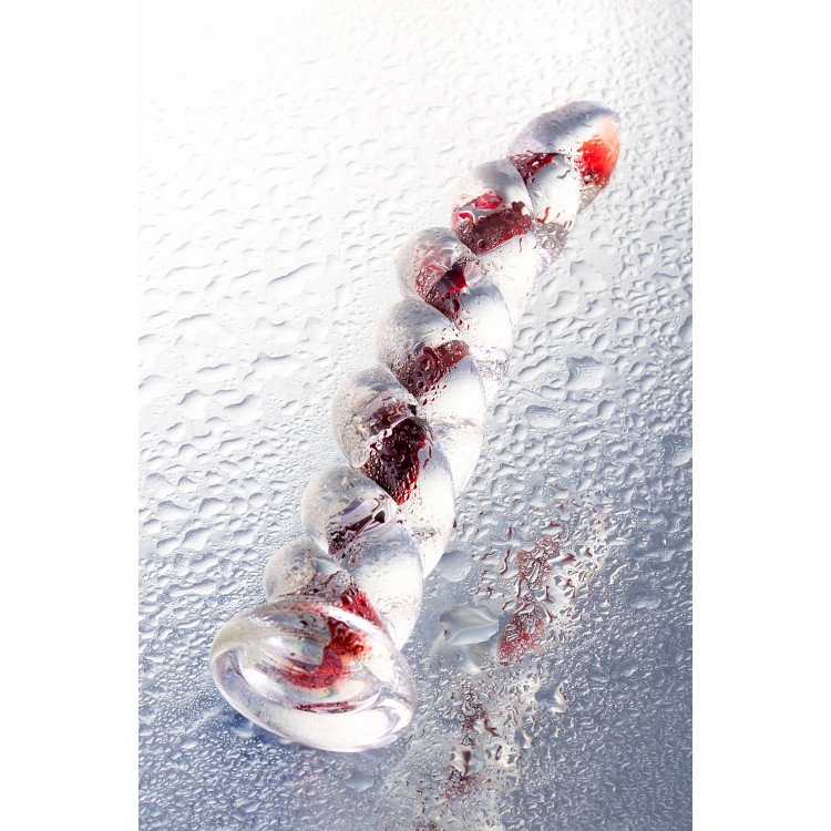 Gerçekçi olmayan yapay penis Sexus Glass, cam, transparan, 18 cm