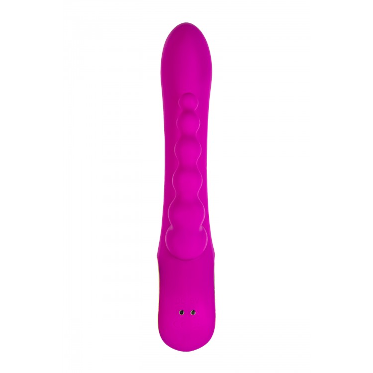 A-Toys by TOYFA TRINNY Üçlü Vibratör, Silikon, Mor, 21.5 cm