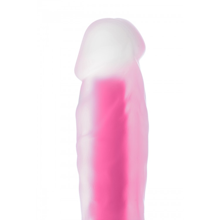 Beyond by Toyfa Peter Glow Gece Parlayan Dildo, Silikon, Şeffaf, 22 cm