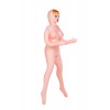 Dolls-X şişme oyuncak bebek by TOYFA Olivia, sarışın, üç delikli, siber sokma: vajina-anüs
