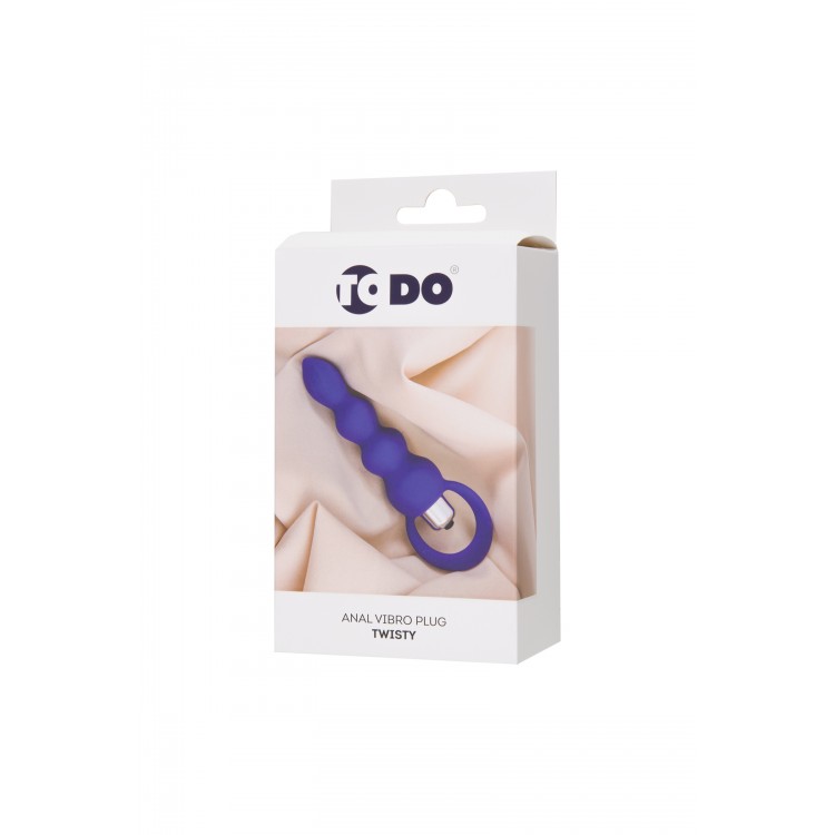 ToDo by Toyfa Twisty Anal Plug, silikon, mor, 14 cm, Ø 3,2 cm ToDo by Toyfa Twisty Anal Plug, silikon, mor, 14 cm, Ø 3,2 cm