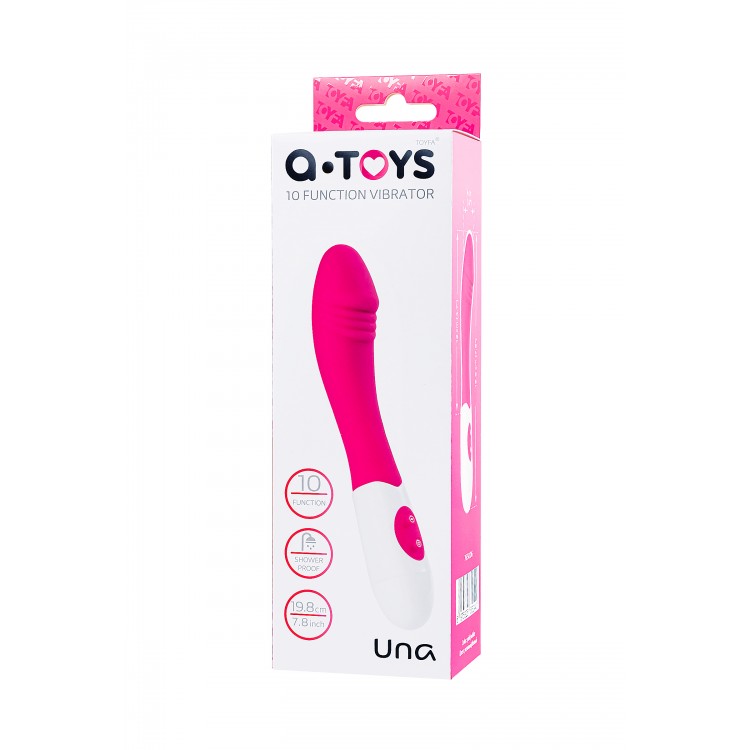 A-Toys by TOYFA Una Vibratör, silikon, pembe, 19,8 cm