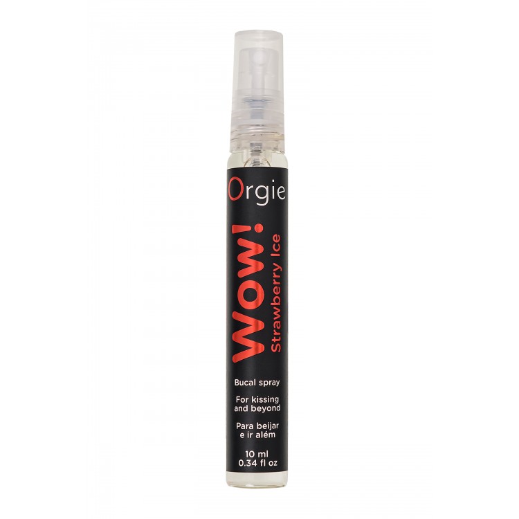 Orgie WOW Strawberry Ice – Çilek & Buz Aromalı Oral Seks Spreyi 10 ml