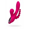 JOS TRIPLING  3'ü 1 Arada Vibratör, Silikon, Pembe, 21 cm