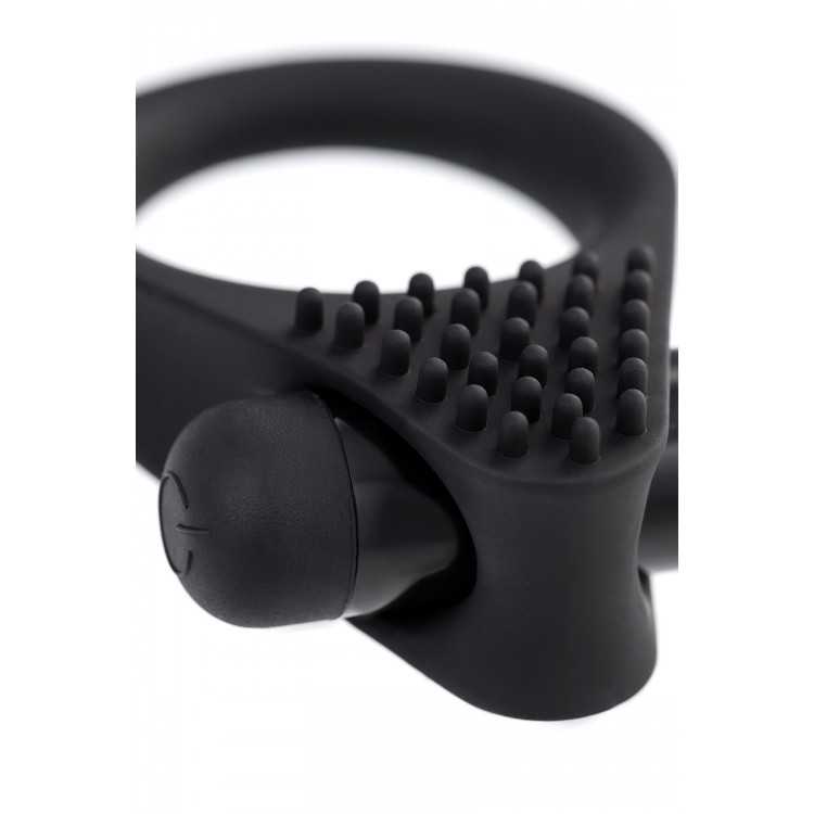 A-Toys by TOYFA  Brid  Titreşim Penis Halkası, silikon, siyah, 6,3, Ø 3,1 cm