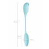 JOS Roow vakum dalgası stimülatörü, silikon, mavi, 36 cm