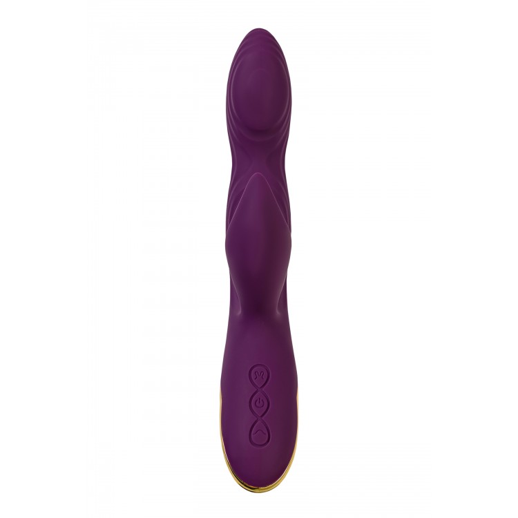 L'Eroina Octar Çift Motorlu Rabbit Vibratör – G Noktası ve Klitoral Uyarıcı, Silikon, Mor, 24,5 cm